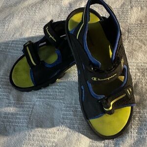 Champion Kids Black and Yellow Adventure Sandals